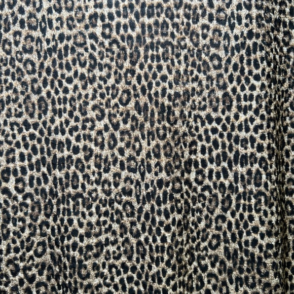 Michael Kors Julia Leopard Print Smocked Fit & Flare Mini Dress Size Medium - Picture 8 of 9